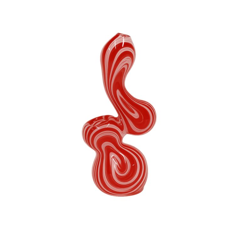 Inferno Danube Glass Bubbler hand-blown glass piece, approximately 15cm tall, SKU ESV00397