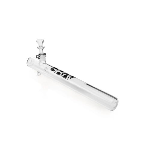Grav Labs 18 inch Giant Steamroller Clear Glass Pipe with 14mm GRAV funnel bowl and glass rollstop feet