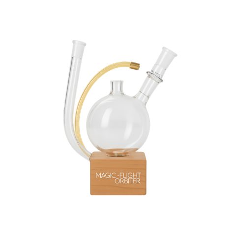 Magic Flight Orbiter Water Tool with wooden base and glass joints