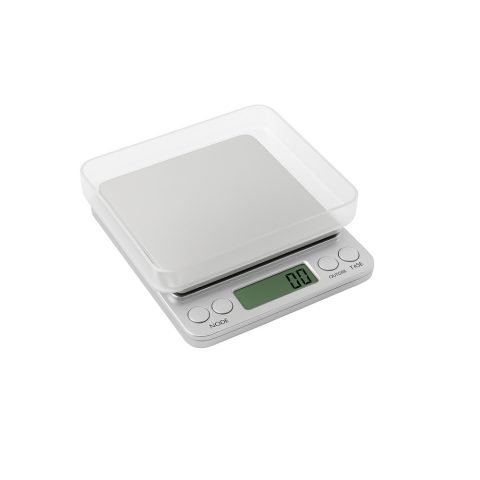 On Balance NV-2000 Envy Digital Scale with green backlit display and stainless steel platform