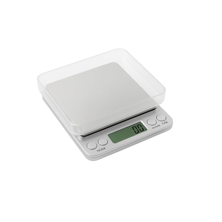 On Balance NV-2000 Envy Digital Scale with green backlit display and stainless steel platform